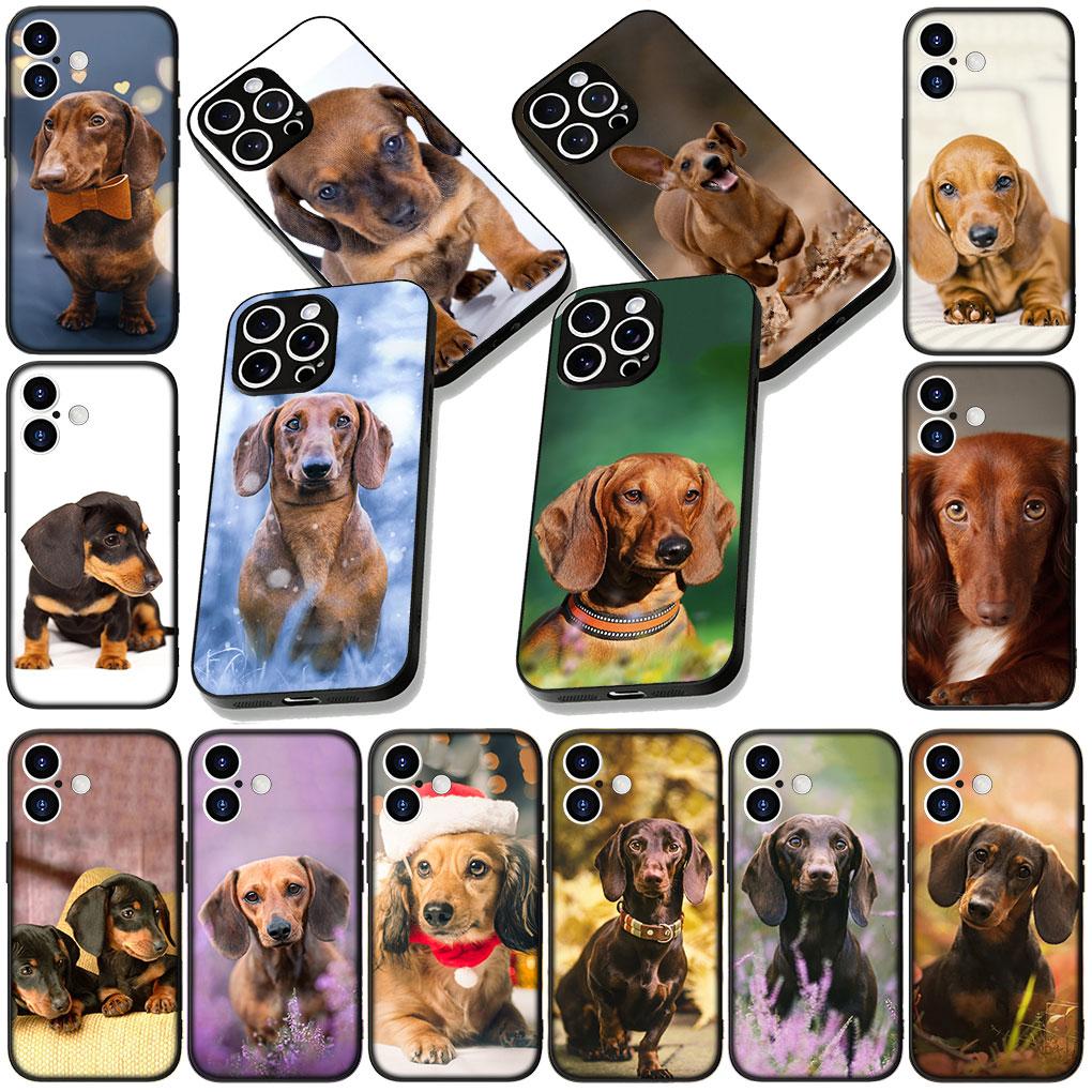 Dachshund Dog Casing Phone Cover for Samsung Galaxy A05 A06 A14 A50 A51 A52 A12 A13 A23 A70 A07 A25 A26 M53 A56 Soft Case