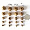Redondo 6mm 8mm 10mm 12mm 14mm 16mm 18mm 20mm 25mm Madera Rayada Natural Suelto Cuentas para Manualidades DIY Artesanía en Madera Accesorios para Hacer Joyería