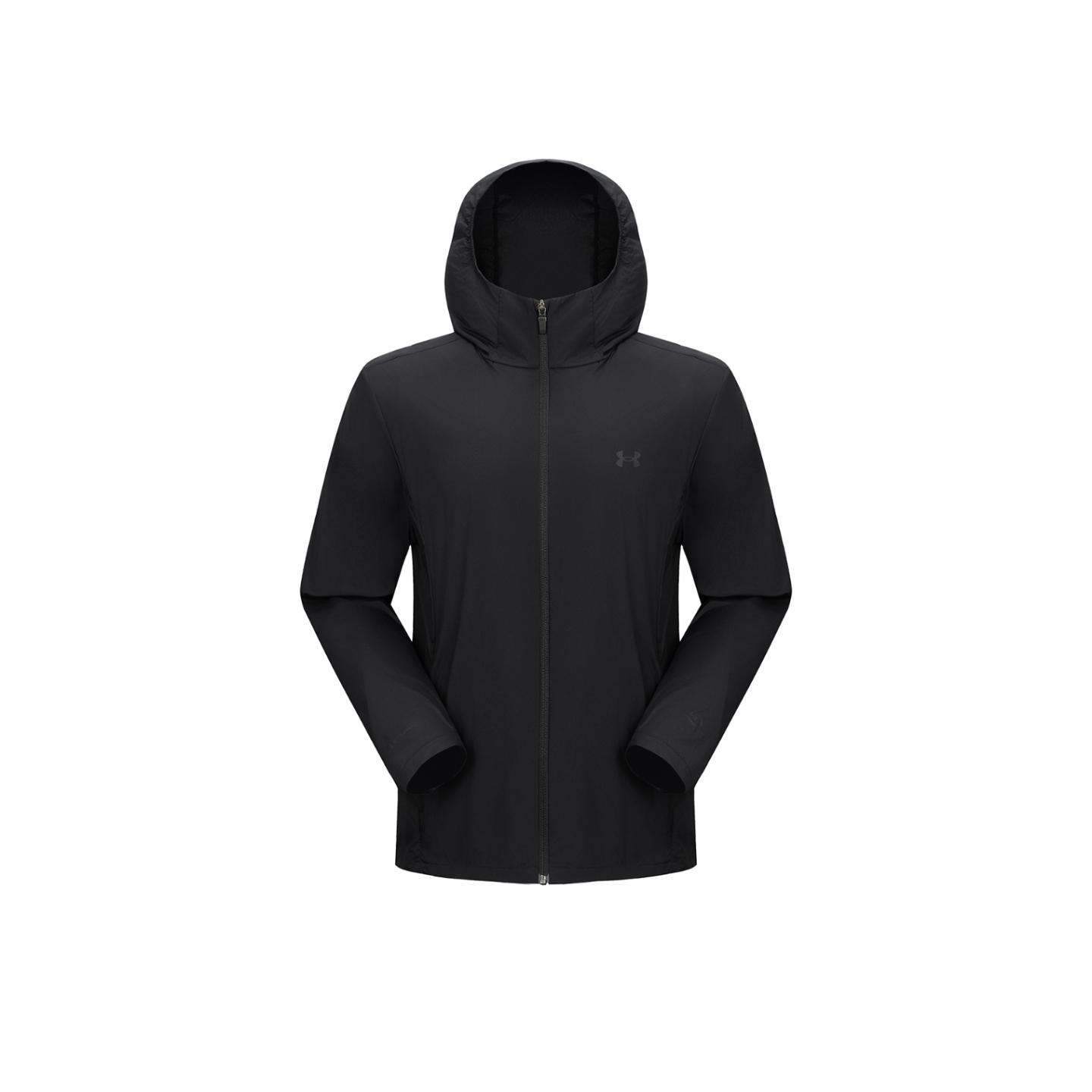 Vestes Under Armour à Capuche pour Homme (Non détachable) Coupe-vent fin 3XL black