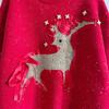 New Autumn/winter Christmas Sweater Women's Ribbon Gold Thread Jacquard Deer Round Neck Thick Knit Pullover