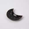 Necklace Plates Ceramic Moon Shape Jewelry Dish Minimalist Nordic Ring Display Tray Smooth Simple Jewelry Storage Plate Earrings
