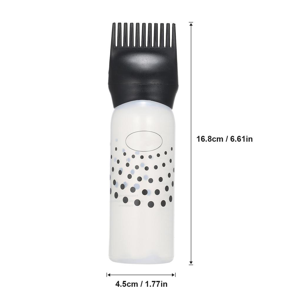 1pc Hair Dyeing Coloring Applicator Bottles Root Comb Applicator Bottle Dispenser with Comb Salon Hair Tools