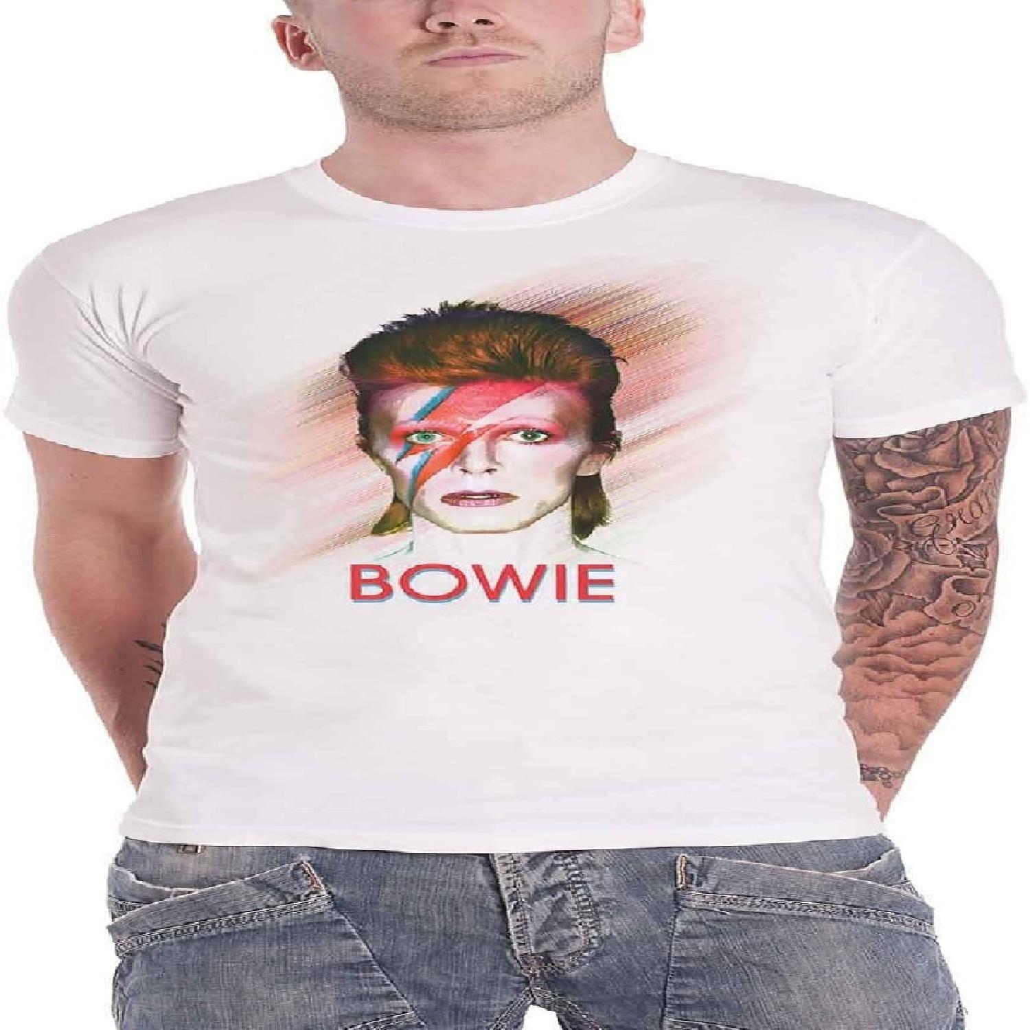 David Bowie T Shirt Bowie Is World Tour Back Print New Official Mens White XXXXXL белый
