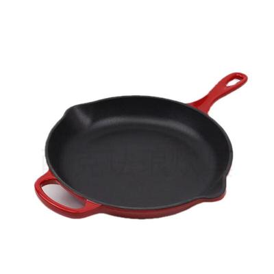 Zhi Shi Enamel Cast Iron Flat Frying Pan