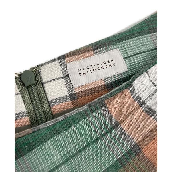 Used Summer tartan check flare skirt