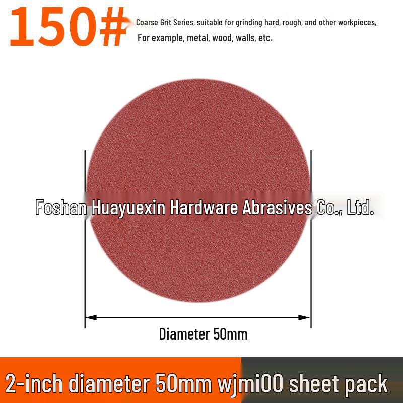 50mm Flocked Sandpaper Set, 303 Pieces (40-7000 Grit) for Metal & Wood Polishing