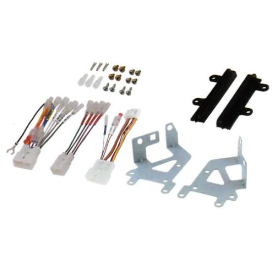 ENDY Wiring and Face Panel Set for Daihatsu 700 Series Audioless Mounting Bracket 2DIN EST-104D Hijet/Atrai Vehicles, etc.