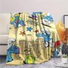 The Smurfs Flannel Blanket, High quality Comfortable for All Seasons, Home Decor, Warmth and Comfort