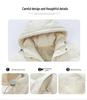 Men's Winter Hooded Down Jacket: Solid Color, Korean Style, Trendy, Loose, Warm, Casual Cotton Coat.
