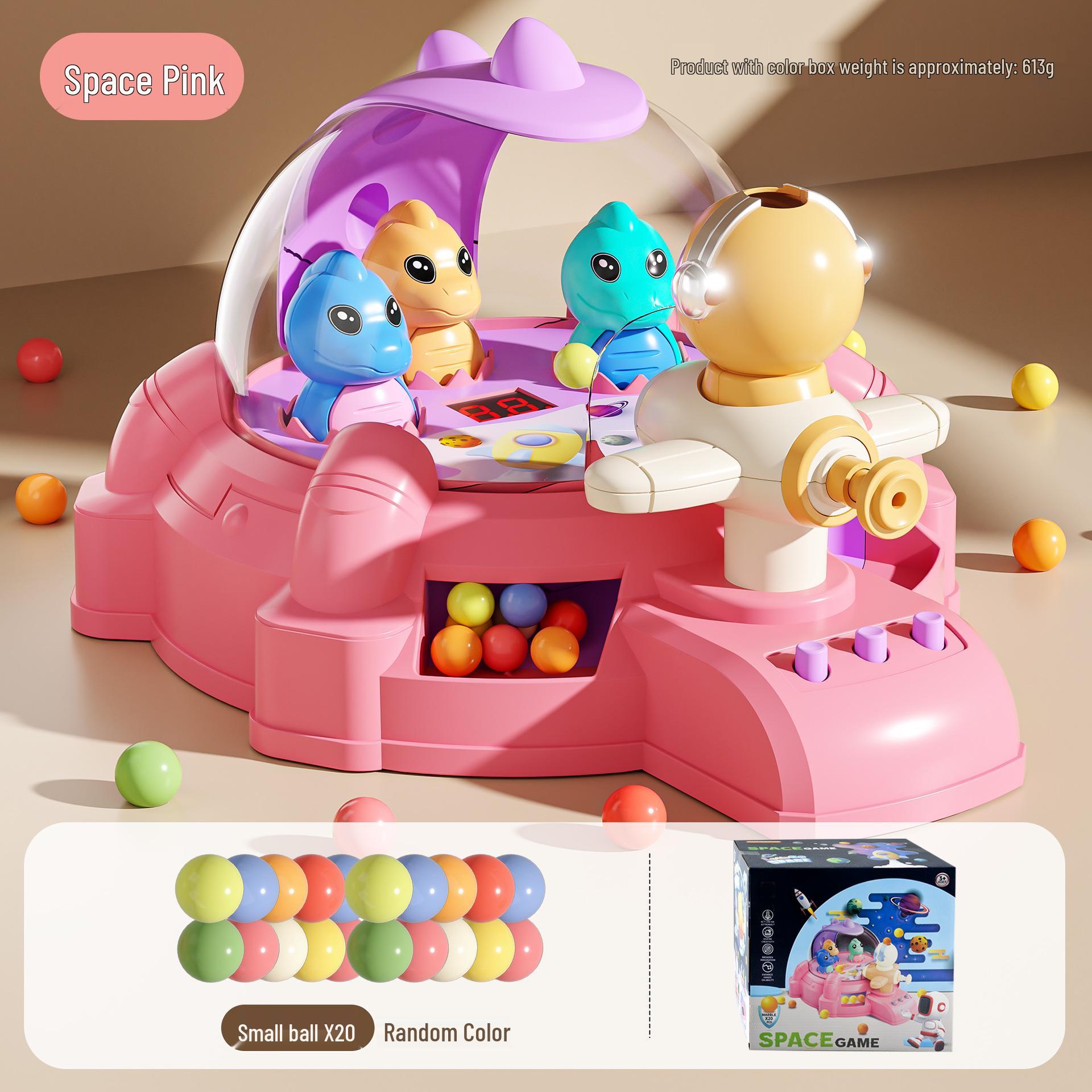 Dinosaur Marble Shooting Game: Interactive Educational Toy with Electric Scorer and Sound & Light Effects for Kids