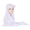 New Fashion Brim Solid Color Women's Scarf Hat Muslim Hijab Cap Headwear Accessories