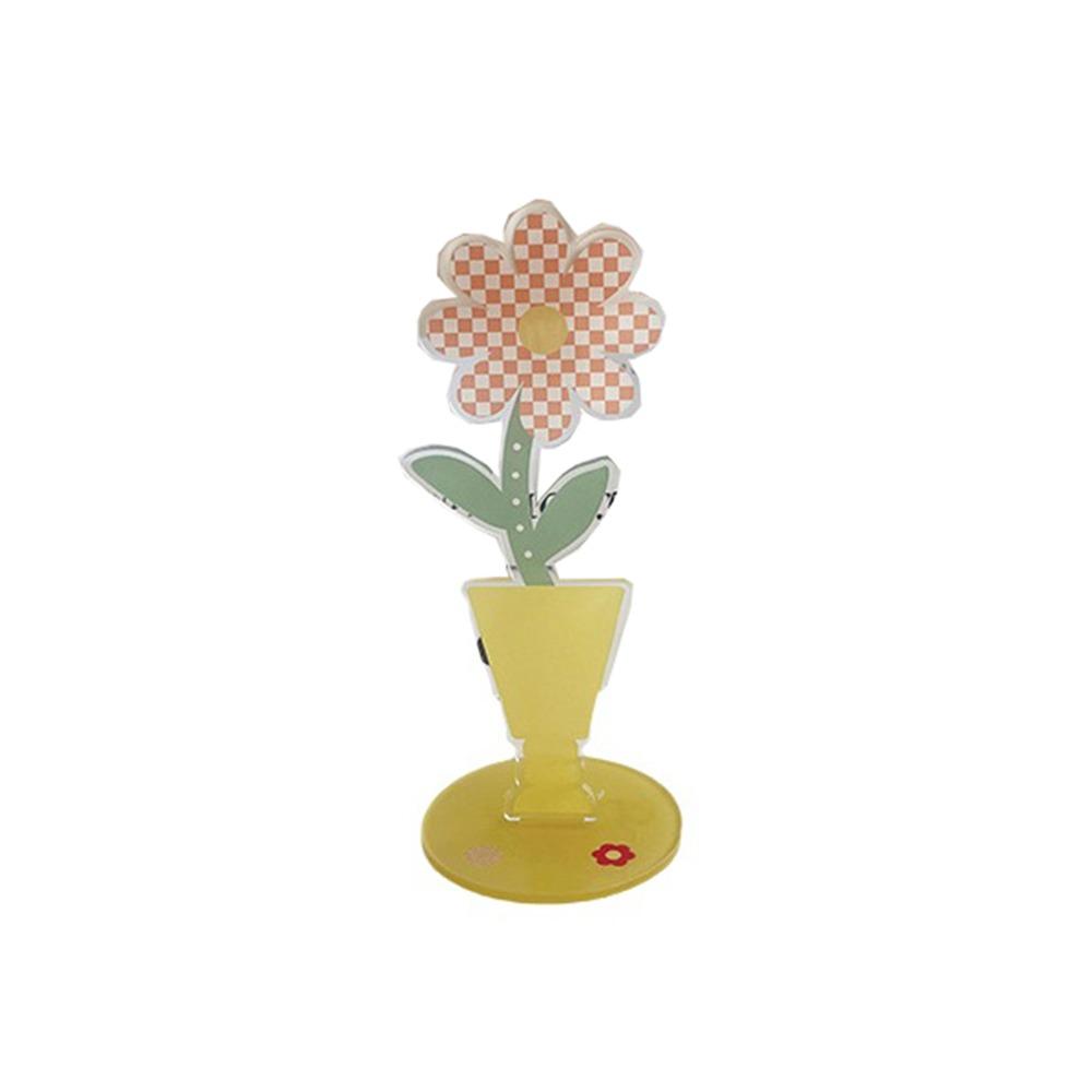 

Cute Cartoon Acrylic Memo Clip Flower Shape Cartoon Note Holder Desktop Card Clamp Office Use Style 5
