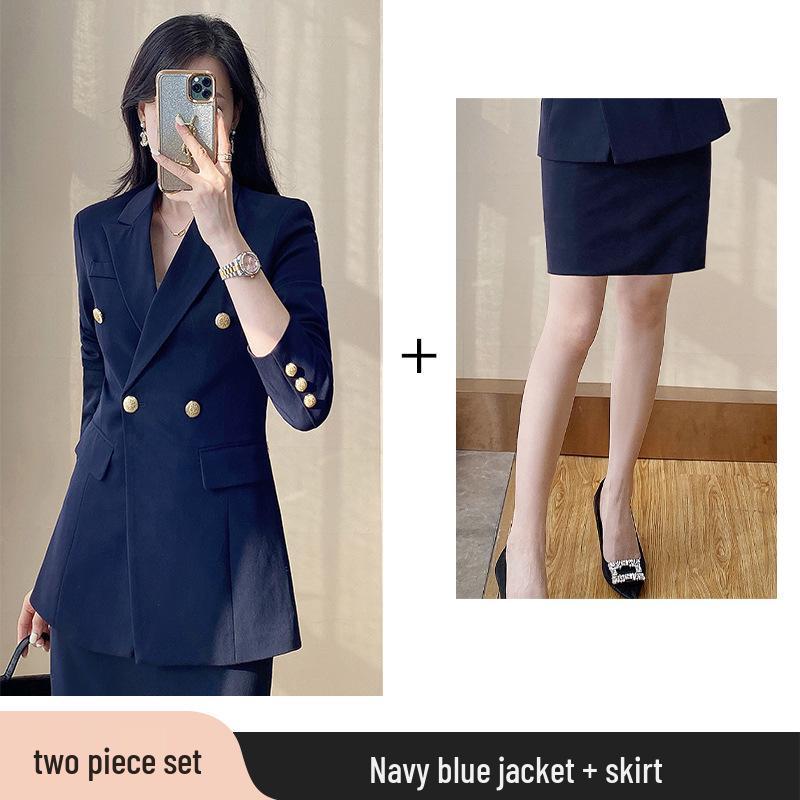 2024 Women's Professional Autumn Suit Set: Formal Blazer and Trousers