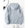 Womens Print Hoodie - Fashionable Solid Color with Adjustable Drawstring Hood Roomy Kangaroo Pocket Sweatshirt Hoodies Sweatshirts Women’s