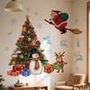 Whimsical Christmas Wall Stickers for Bedroom Living Room Entrance Hall Home Decoration Wall Decal Removable PVC