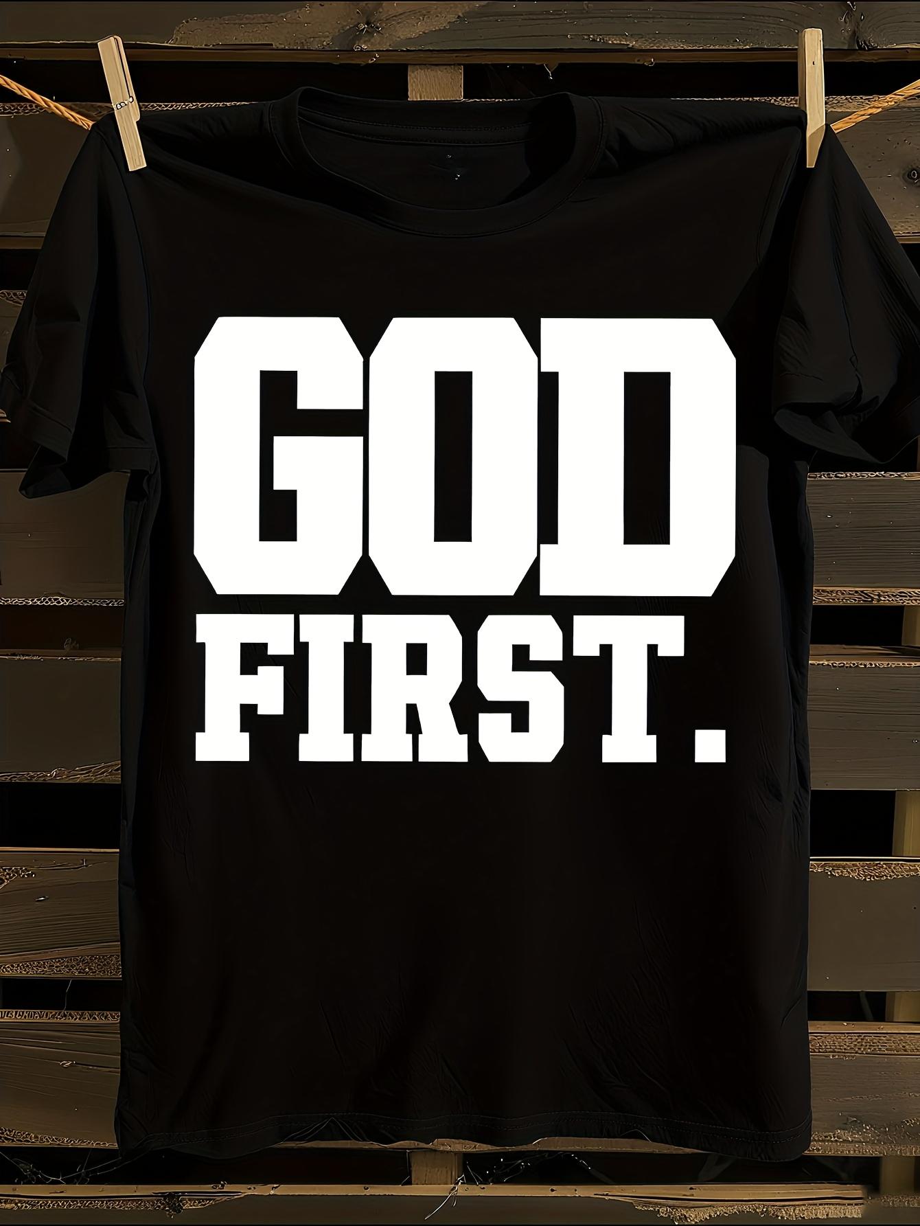 God First Christian Faith T-shirt S