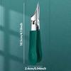 Equipped with ultra-slim angled tip design, thickened nail and toenail care tool, stainless steel nail clipper trimmer