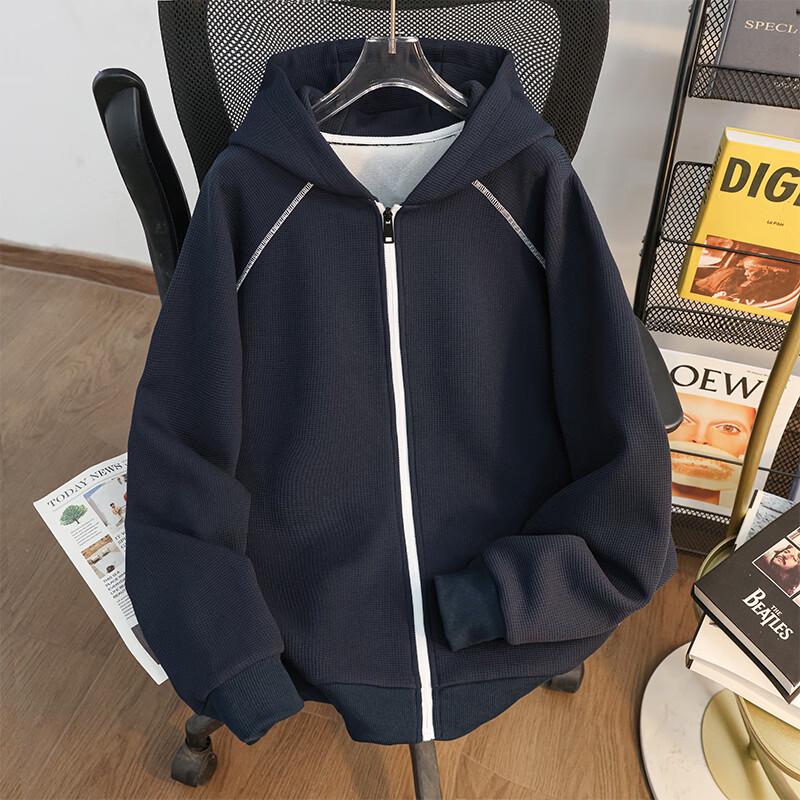 

Men s Casual Hooded Zip-Up Jacket 3XL