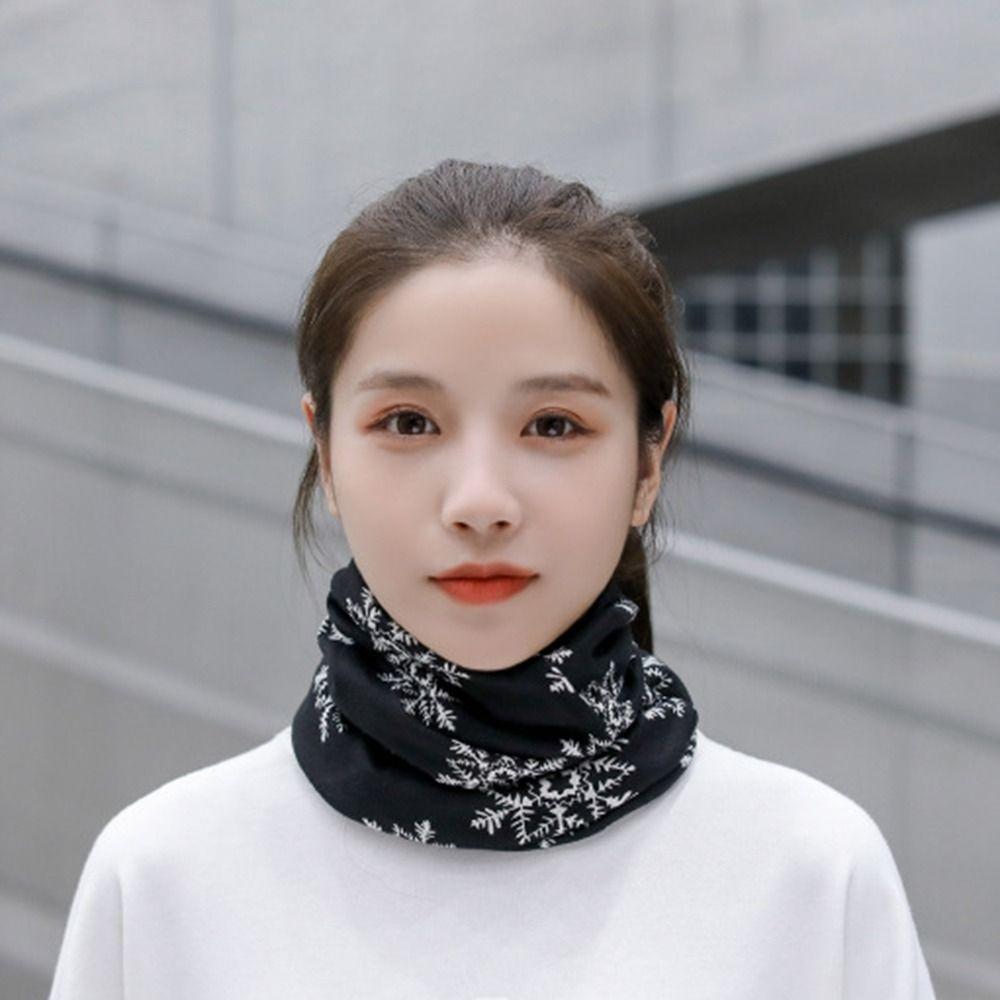 Fashion Soft Scarf Warm Hat Keep Warm Thickened Cover Head Cap Fleece Lined Windproof Cold Cap for Women