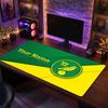 Norwich City Custom Large Mouse Pad, Personalized Name Text Print, Football Logo Non‑Slip Desk Mat Gaming Gift