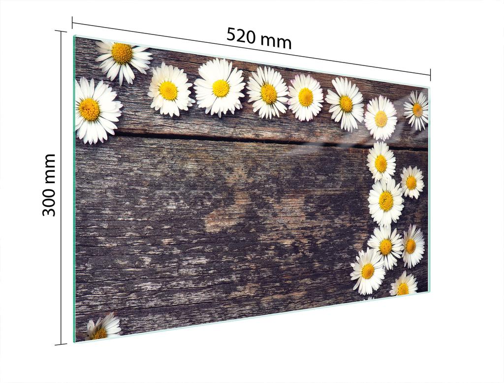 SZKLANA DESKA DO KROJENIA 52x30 DREWNO
