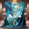 Floral Theme Blanket Soft High-Definition Digital Print All-Season, Family and Friends Gift Cooling Blanket Soft Breathable 100% Polyester Perfect Gif