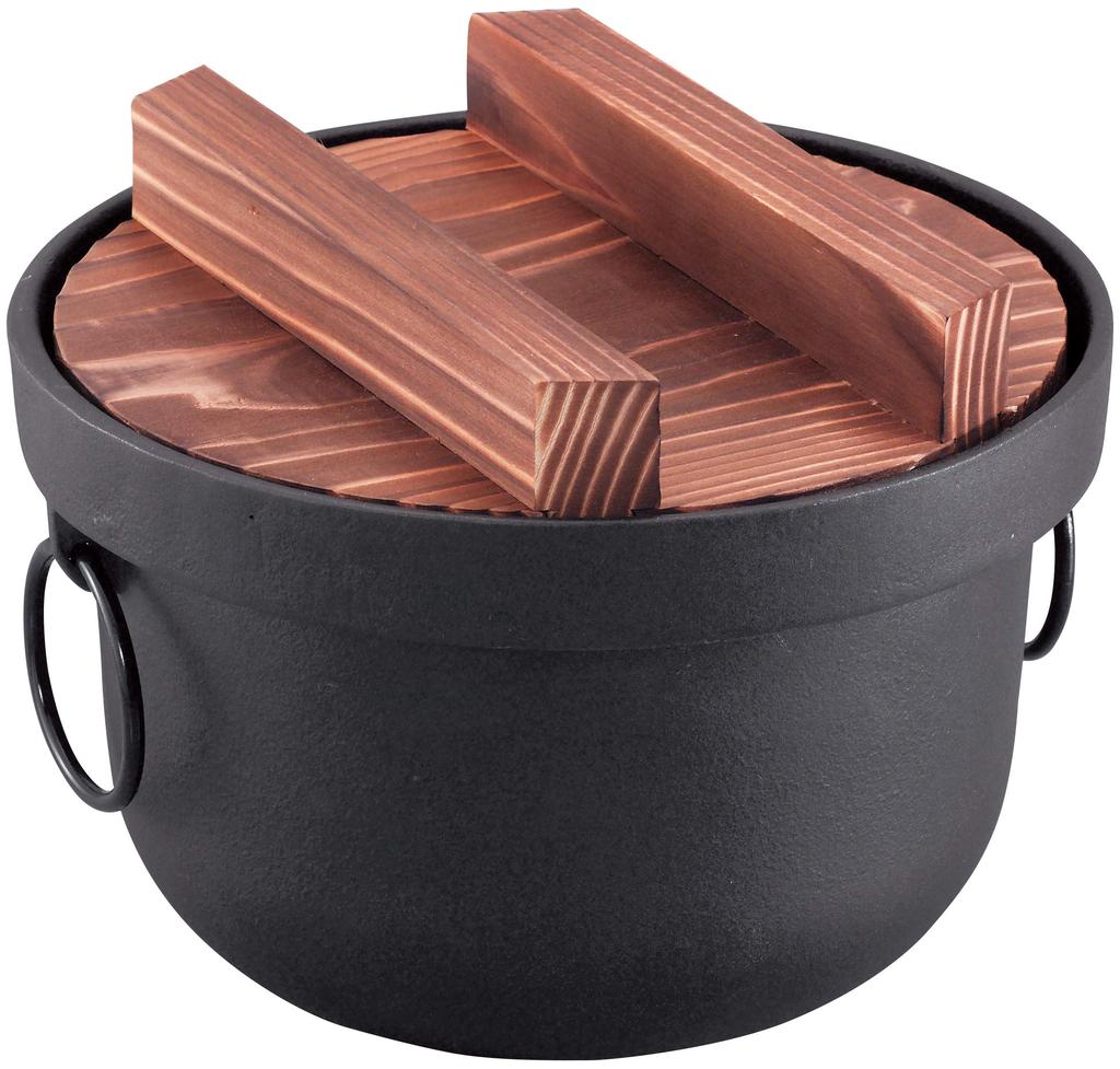 New Ikenaga Tekko Living with Iron Delicious Food Iron Pot Gift Wrapping Specification 2-cup