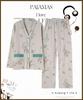 PHOLEEY Pajama Set with Relaxed Perfect for Spring and Autumn Women's V-Neck Cardigan, Fit,