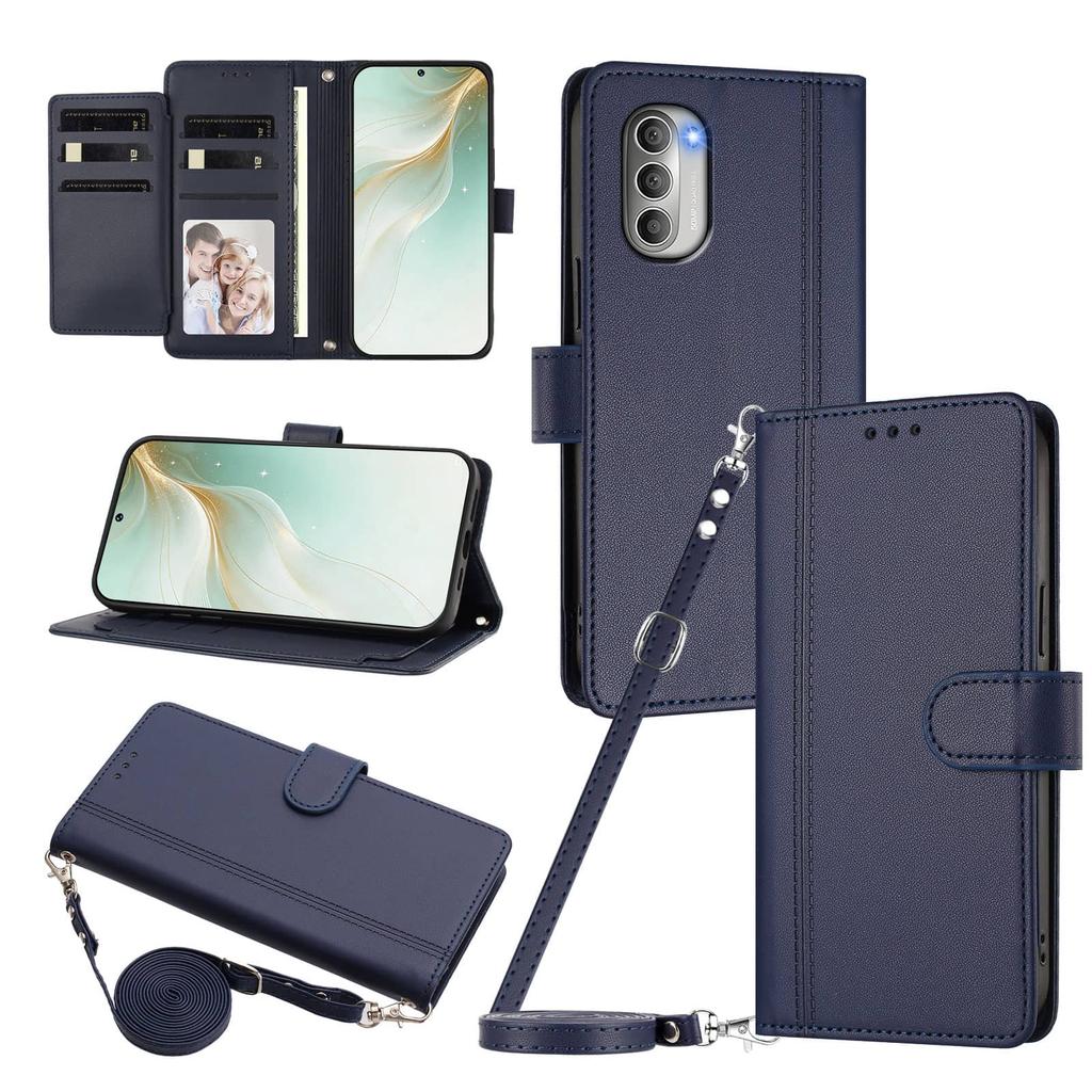Wallet Case for Motorola Moto Edge 2026 G37 Power G47 G67 G77 G87 Edge 60 Stylus 5G 70 G30 Fusion Cover Slim Flip Magnetic Clasp
