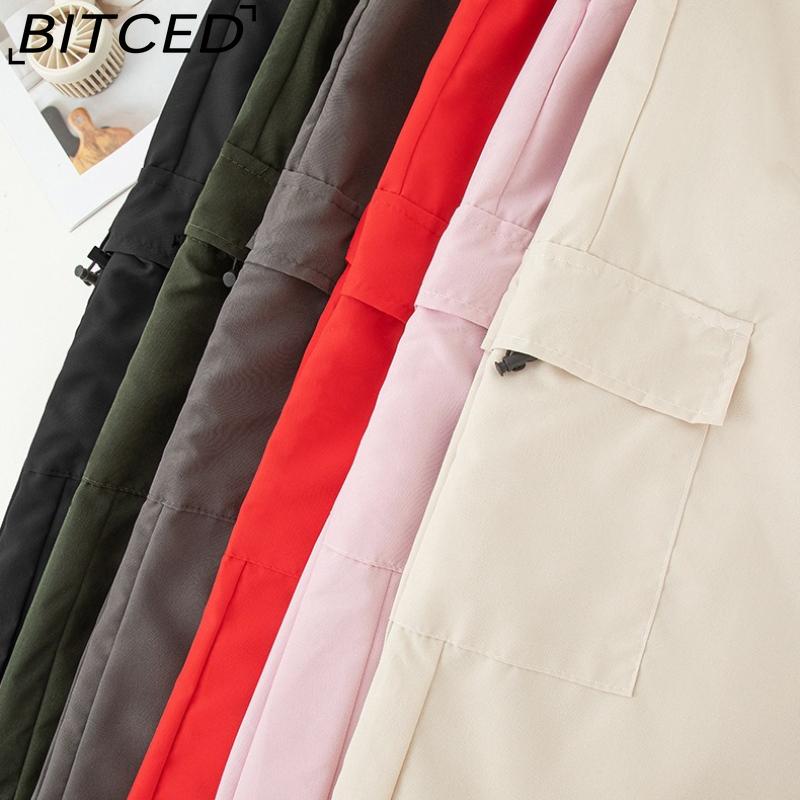 BITCED Quick-Dry Workwear Trousers for Women Summer/Autumn High-Waisted Wide-Leg Slimming Casual Trousers