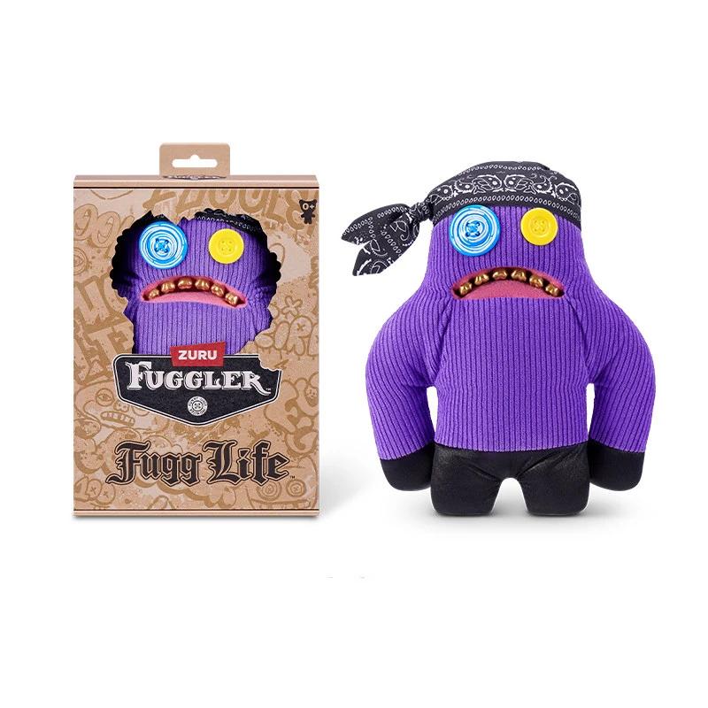 Fuggler Fugg Life Plush Toys Funny Ugly Teeth Monster Cuddly Toy with Human-Like Teeth 9 inch Stuffed Animal Collectible Hip-hop