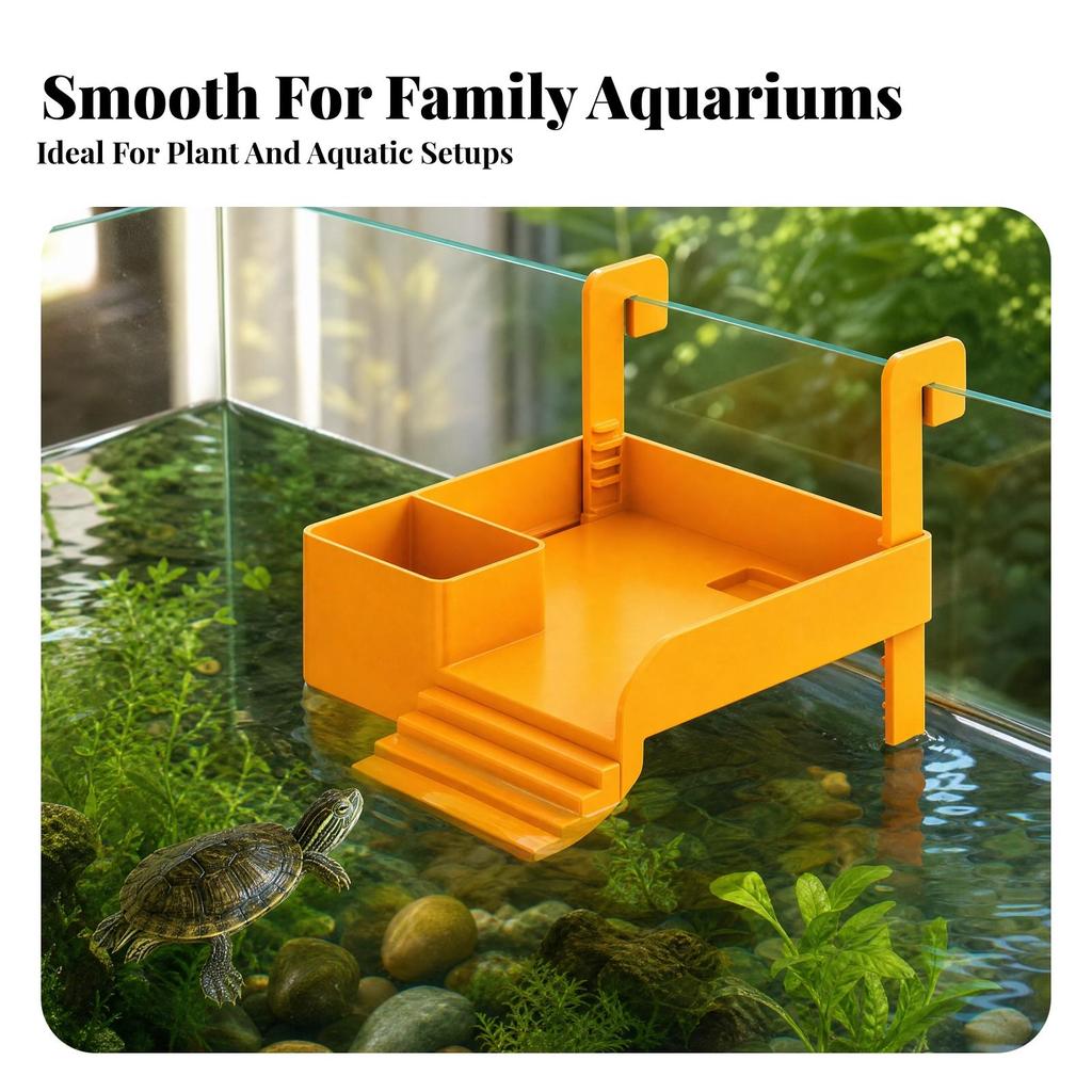 Turtle Basking Platform Plastic Reptile Resting Dock Secure for Turtles