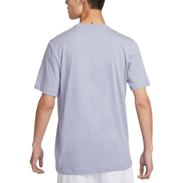 Nike T Shirts Men's Gray Crew Neck Moderate FB9820-519