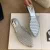 Fashion Fashion Flats Slippers Shoes For Women Mules Summer Beach Slides Female Footwear Pointed Toe Ladies Flats Slippers Sandals Shoes