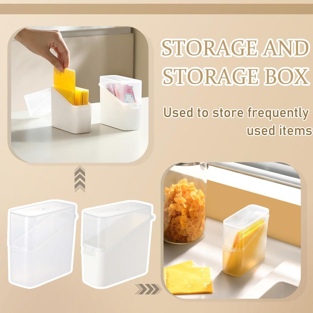 Cheese Slice Container Elegant Cheese Storage Box For Refrigerator Pantry Keep Cheese Butter Fresh Multifunctional Tea Bag Food Storage Box