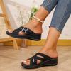 Women's Sandals New Summer Shoes Women Mix Color Wedges Heeled Sandalias Casual Sandals Summer Slippers Woman Footwear
