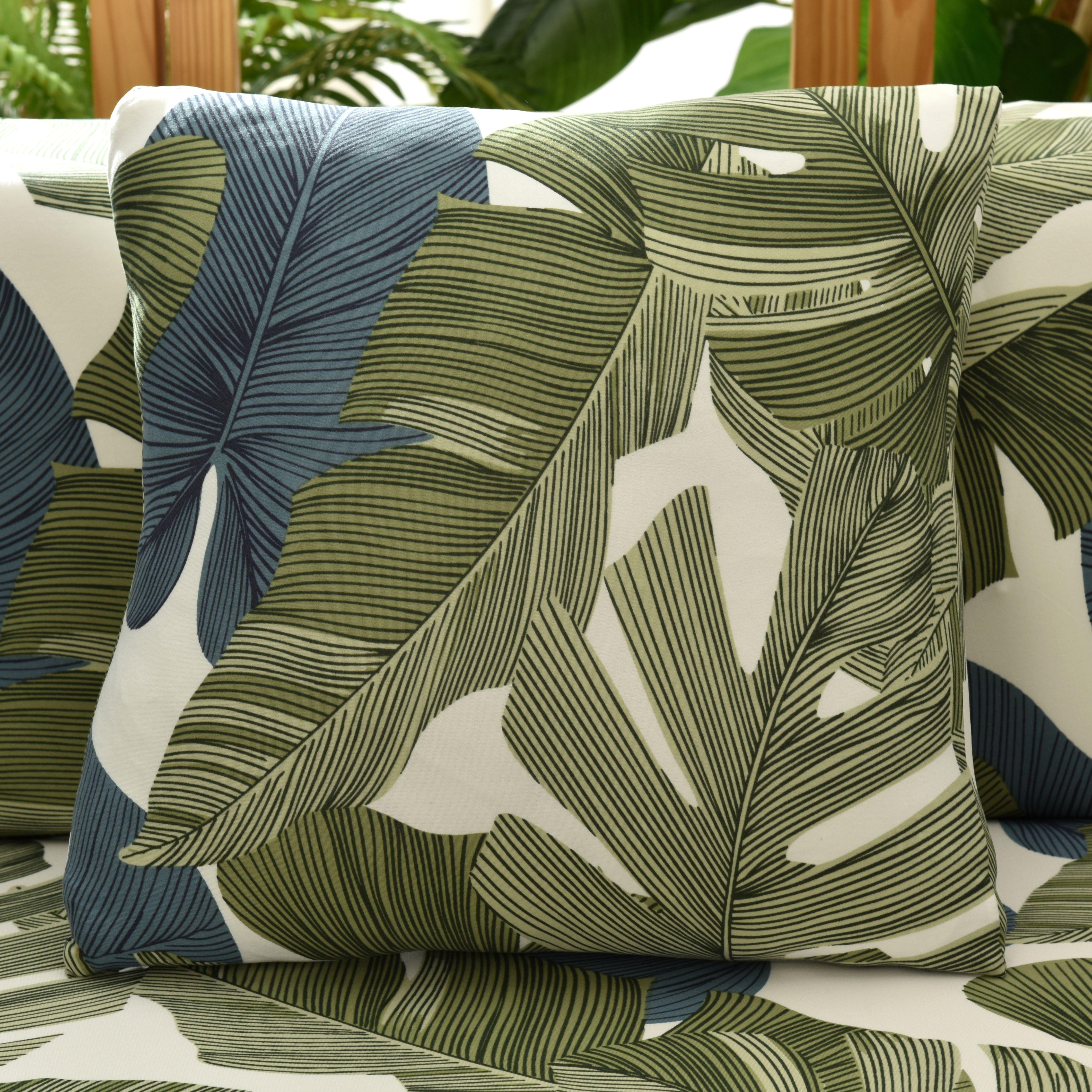 

Floral Leaves Printed Slipcover 1234 Seater Sofa Cover Universal Couch Case Storm-Pillowcover,1pcs 45*45cm Pillowcover