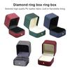 Box Ring Square Filleted Corner Romantic Vintage Boxes Jewelry Storage Supplies Home Proposal Case Engagement Memento