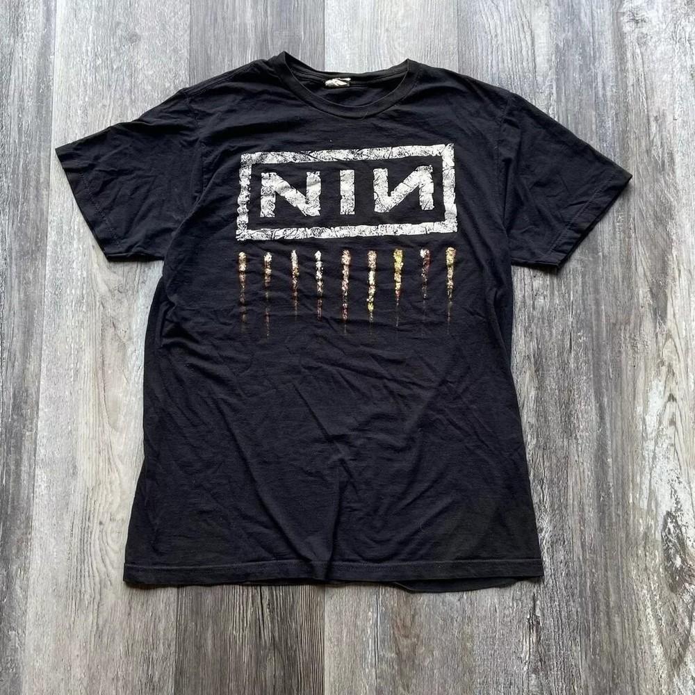 NIN Nine Inch Nails Kapela Základní Černá 90. léta Přetisk Grafické Unisex Tričko Muži Ženy Unisex Tričko