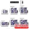 2D Flat Printing  2pcs Floral Whisper Modern Minimalist Curtains Versatile Durable Polyester Curtains Decorations For Home for
