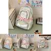 College-Rucksack für Mädchen und Jungen mit transparenten Fächern und geräumigem Design für Schule und Reisen