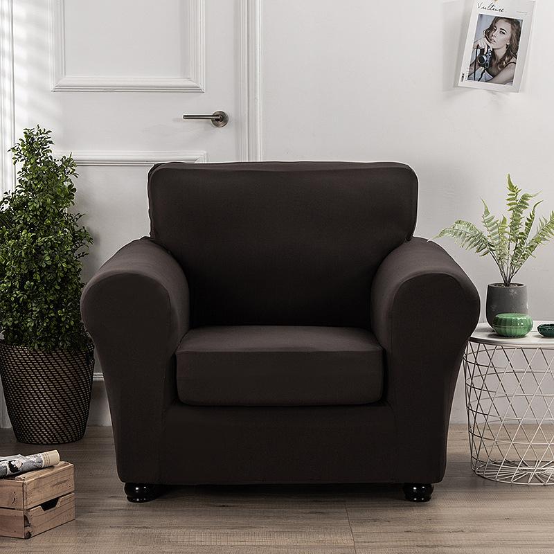 Solid Color Elastic Sofa Cover American Combination Sofa Cushion Cover Single and Double Three-person Universal All-inclusive Sofa Cover