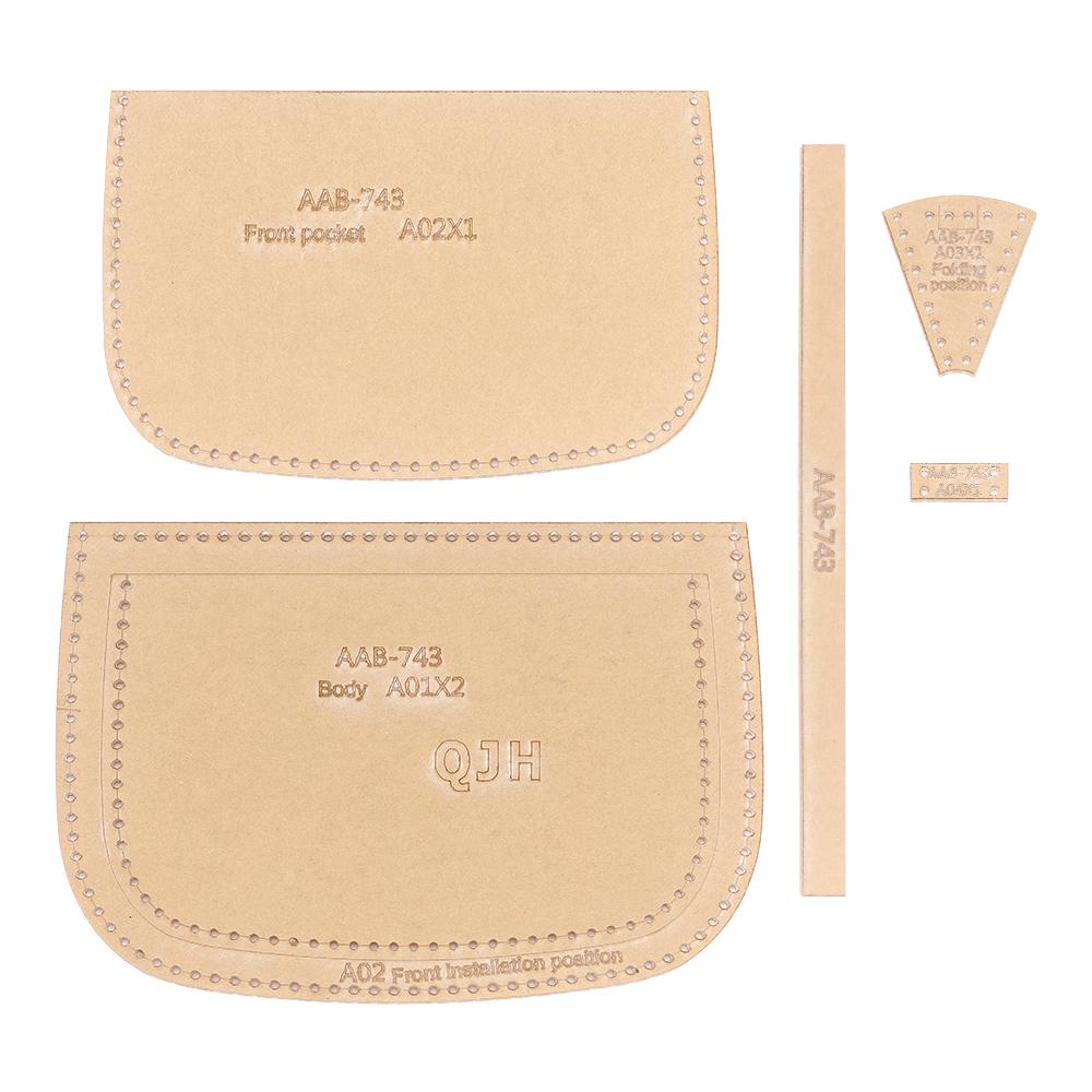 1set DIY Sewing Template for Leather Wallet, Transparent Acrylic with Hole Stencil, Handmade Leather Craft Design Pattern Mold