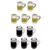5 Pieces Dollhouse Drink Cup Doll House Accessories Resin Simulation Dollhouse Drinks for 1/6 1/12 Dining Cafes Playset Decor