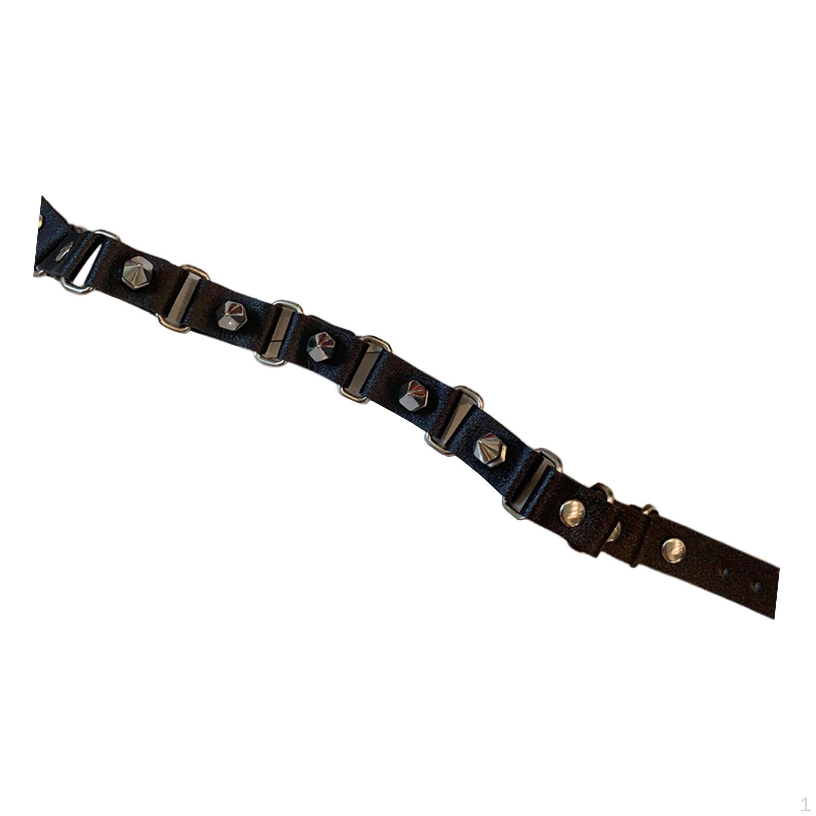 Панк ПУ Кожаный Чокер Заклепка Готика Хип-Хоп Женское Ожерелье на Ключицу для Ночных Клубов Бара