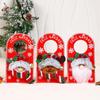 Christmas Snowman Doorknob Hanger: Wooden Holiday Decoration for Doors, Hotels, Malls, and Shops
