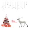 Christmas Tree Reindeer Decorations, Electrostatic Glass Door Decorations, Atmosphere Window Stickers, Window Flower Stickers