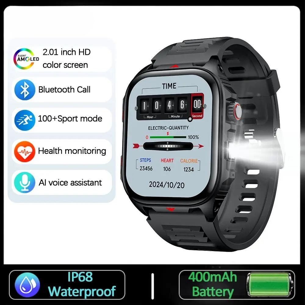 New GPS Sports Smart Watch Men 2.01 inch 400 mAh Battery Fitness Tracker Bluetooth Call Waterproof New Smartwatch
