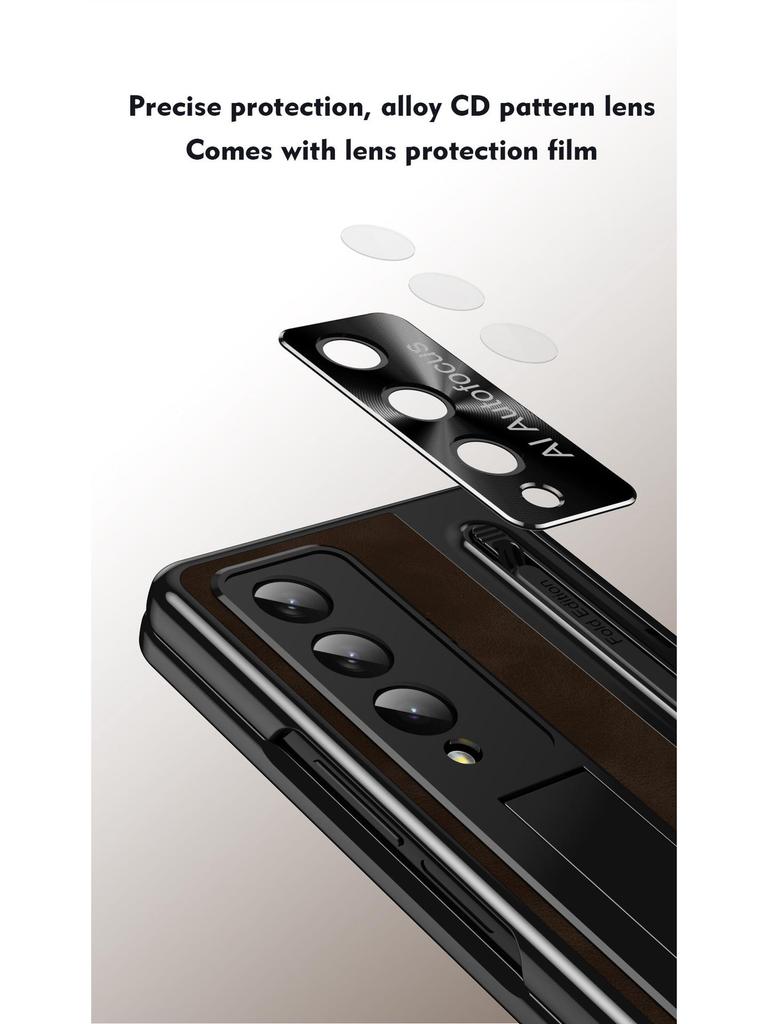 Samsung Z Fold4/5/6/7 Full Coverage Case: Includes Pen Case, Film Hinge, and Foldable Screen Protection.
