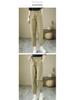2024 Women's Spring & Autumn Retro Harem Pants, Elastic Waist, Loose Fit, Plus Size, Pure Cotton Carrot Pants
